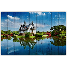 Красное панно для стен Creative Wood Страны Страны - Таиланд