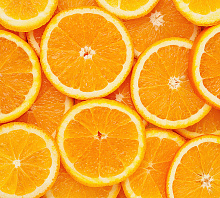 Оранжевые обои для кухни Divino Decor Фотопанно 3-х полосные C-026