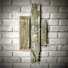 Декоративные панно темных оттенков Creative Wood Часы 5