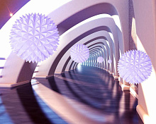 3D обои с рисунком тоннель Design Studio 3D 3D Абстракция ABS-011