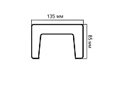 Артикул Брус 135X85X2000, Темная Секвойя, Архитектурный брус, Cosca в текстуре, фото 2