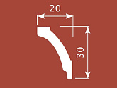 Артикул KX030, 30Х20, Потолочные карнизы, Cosca в текстуре, фото 1