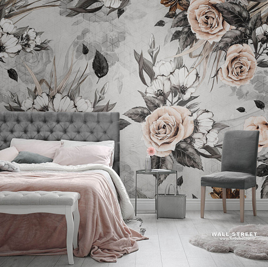 Фотообои в интерьере артикул La Fioritura 5, LA FIORITURA, Wall street
