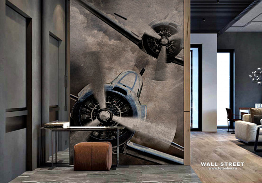 Фотообои в интерьере артикул podLOFT 13, ПОДЛОФТ / PODLOFT, Wall street
