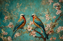 Design Studio 3D Chinoiserie birds AG-CB-005