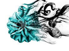 3D обои с рисунком розы Design Studio 3D Цветочная дымка CD-007