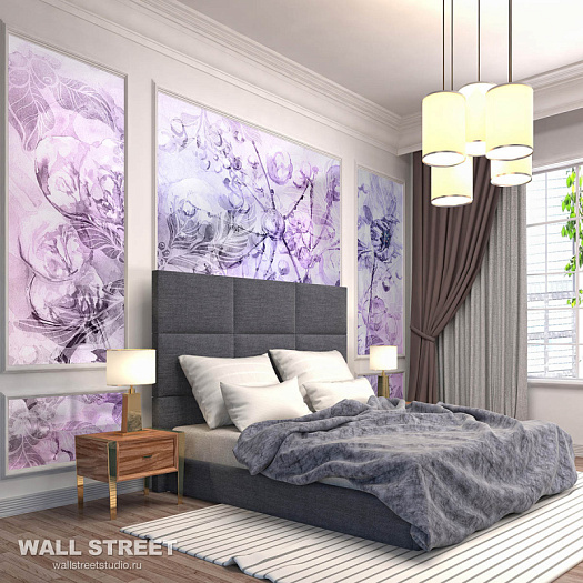 Фотообои в интерьере артикул Aquarelle 3, AQUARELLE, Wall street