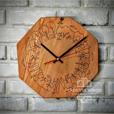 Картины 9, Часы, Creative Wood