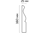 Артикул ПТ-13, Плинтус напольный гладкий, Первая лепная компания в текстуре, фото 1