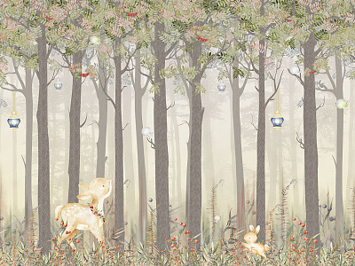 Фотообои Fairy Foxes 6, FAIRY FOXES, Wall street Фотообои Fairy Foxes 6, FAIRY FOXES, Wall street