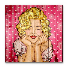 Панно с изображением девушек Creative Wood Pop-art Pop-art - 06 Розовые мечты