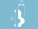 Артикул MX037, 42Х16, Молдинги и углы, Cosca в текстуре, фото 1