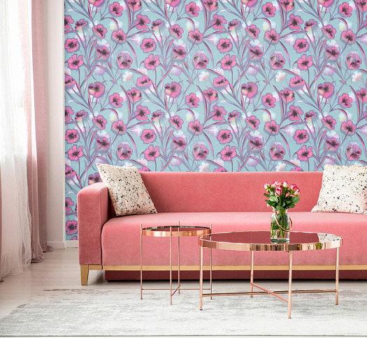 Обои в интерьере артикул 10220-01, Boho, OVK Design