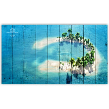 Голубое панно для стен Creative Wood Природа Природа - Мальдивы