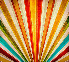 Разноцветные обои для стен Divino Decor Фотопанно 3-х полосные D-013