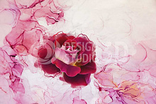 3D обои с рисунком розы Design Studio 3D Цветочная дымка CD-016