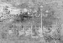 Фотообои под старые стены Wall street GRAYSCALE Grayscale 31