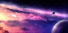Фиолетовые обои в прихожую Divino Decor Фотопанно 3-х полосные B-080